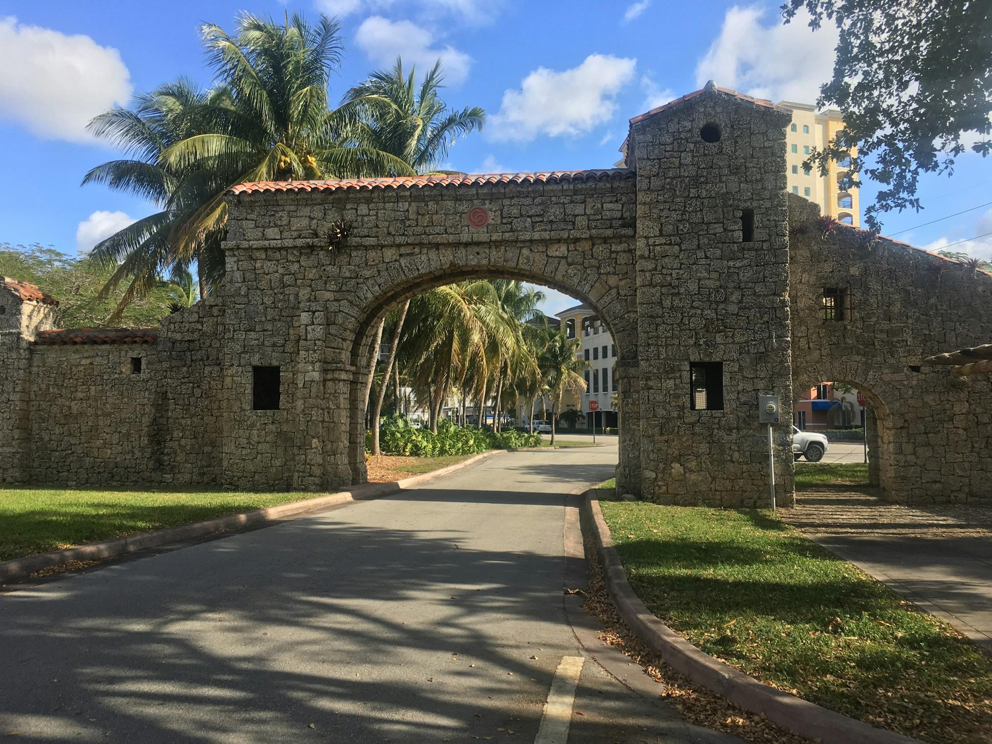 Coral Gables entrance arch